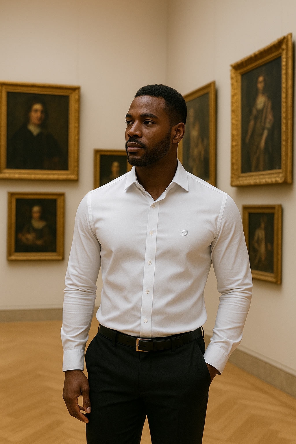 Men’s Long Sleeve Stretch Fabric Shirt