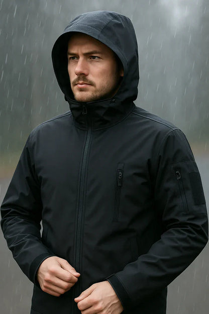 Men’s waterproof hooded jacket
