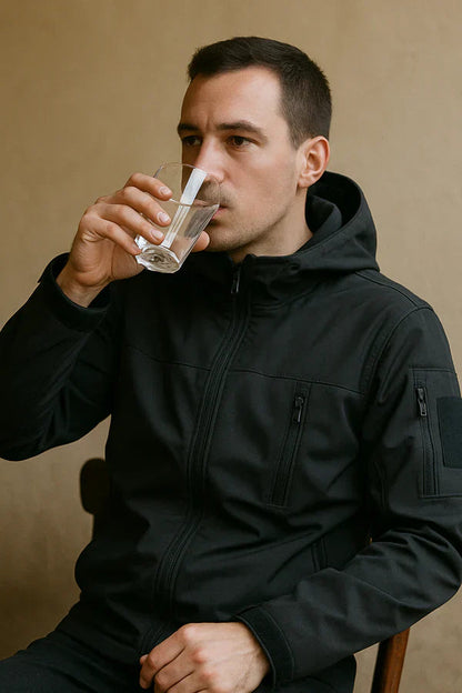 Men’s waterproof hooded jacket