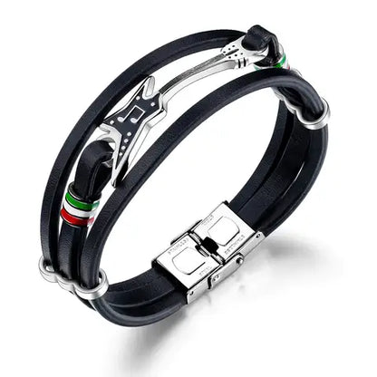 Pulseira MUSICAL Couro Premium - FRETE GRÁTIS
