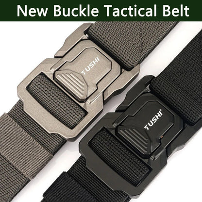 Brand Military Tactical Belt Specially Designed For The Military's Metal Buckle Adjustable Belt